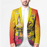Papua New Guinea Cultural Tropical Flowers Blazer LT9 - Polynesian Pride