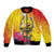 Papua New Guinea Cultural Tropical Flowers Bomber Jacket