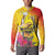 Papua New Guinea Cultural Tropical Flowers Button Sweatshirt