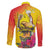 Papua New Guinea Cultural Tropical Flowers Family Matching Short Sleeve Bodycon Dress and Hawaiian Shirt