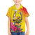 Papua New Guinea Cultural Tropical Flowers Family Matching Short Sleeve Bodycon Dress and Hawaiian Shirt