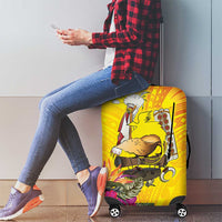 Papua New Guinea Cultural Tropical Flowers Luggage Cover