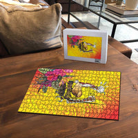 Papua New Guinea Cultural Tropical Flowers Puzzle - Polynesian Pride