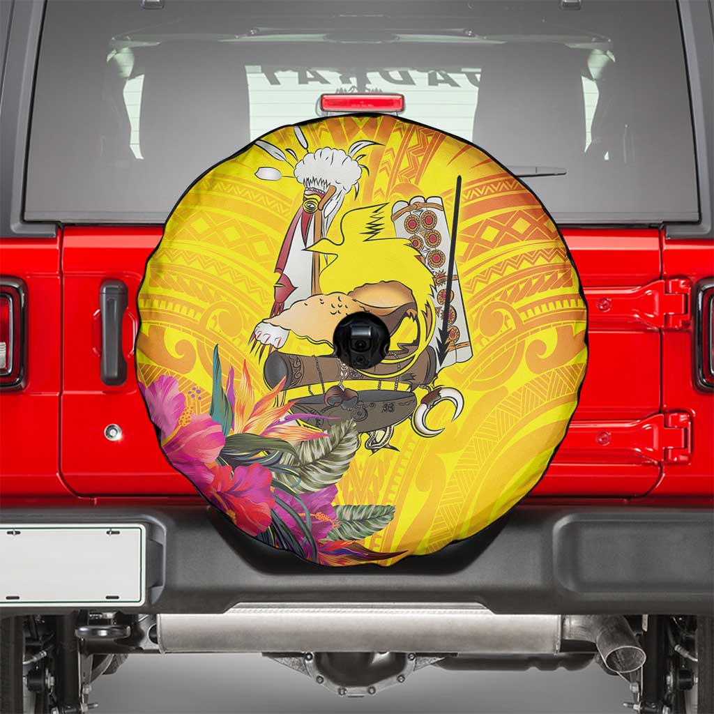 Papua New Guinea Cultural Tropical Flowers Spare Tire Cover LT9 - Polynesian Pride