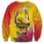 Papua New Guinea Cultural Tropical Flowers Sweatshirt