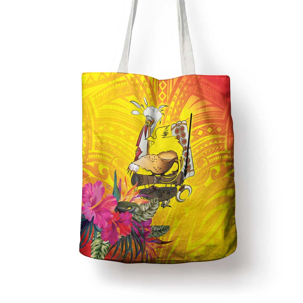 Papua New Guinea Cultural Tropical Flowers Tote Bag - Polynesian Pride