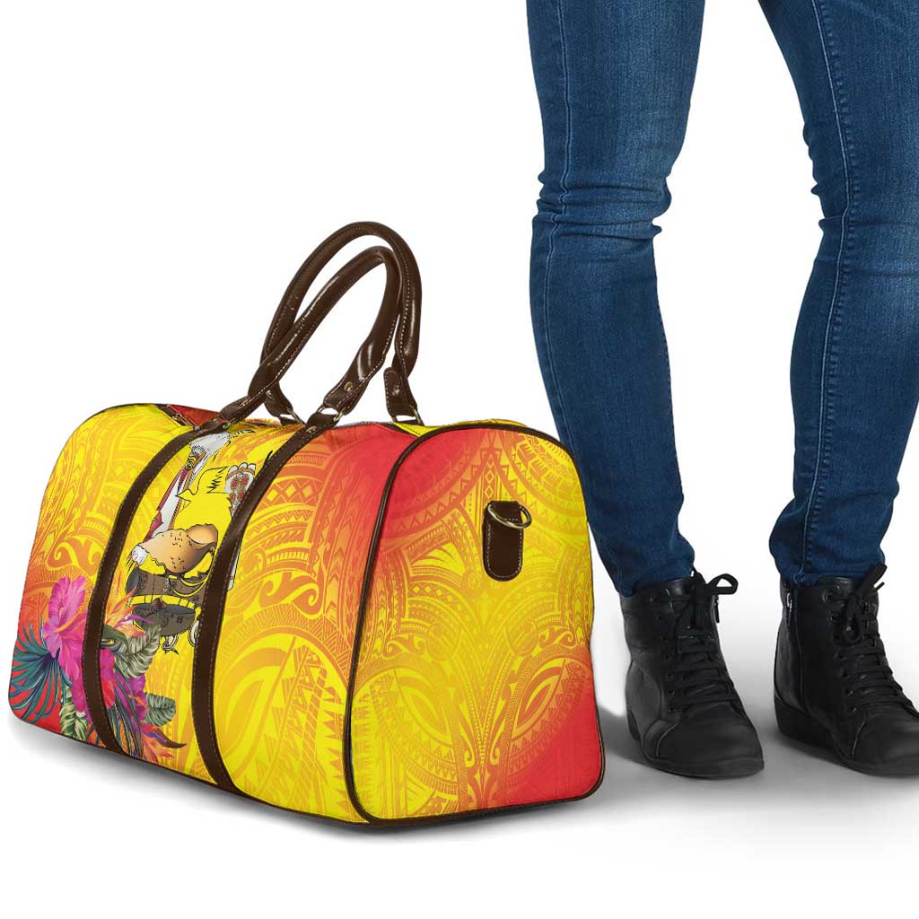 Papua New Guinea Cultural Tropical Flowers Travel Bag - Polynesian Pride