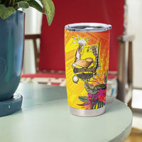 Papua New Guinea Cultural Tropical Flowers Tumbler Cup