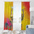 Papua New Guinea Cultural Tropical Flowers Window Curtain