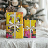 Papua New Guinea Cultural Tropical Flowers Wrapping Paper - Polynesian Pride