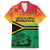 Hapi 45th Indipendens Dei Vanuatu Family Matching Puletasi and Hawaiian Shirt Yumi 1980 with Vanuatuan Beach Landscape