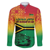 Hapi 45th Indipendens Dei Vanuatu Family Matching Puletasi and Hawaiian Shirt Yumi 1980 with Vanuatuan Beach Landscape