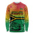 Hapi 45th Indipendens Dei Vanuatu Long Sleeve Shirt Yumi 1980 with Vanuatuan Beach Landscape