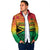 Hapi 45th Indipendens Dei Vanuatu Padded Jacket Yumi 1980 with Vanuatuan Beach Landscape - Polynesian Pride