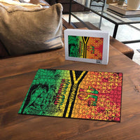 Hapi 45th Indipendens Dei Vanuatu Puzzle Yumi 1980 with Vanuatuan Beach Landscape - Polynesian Pride