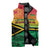 Hapi 45th Indipendens Dei Vanuatu Sleeveless Puffer Jacket Yumi 1980 with Vanuatuan Beach Landscape - Polynesian Pride