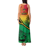 Hapi 45th Indipendens Dei Vanuatu Tank Maxi Dress Yumi 1980 with Vanuatuan Beach Landscape