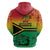 Hapi 45th Indipendens Dei Vanuatu Zip Hoodie Yumi 1980 with Vanuatuan Beach Landscape