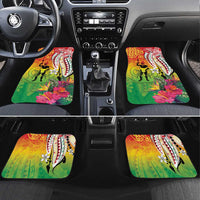 Vanuatu 45th Anniversary Car Mats Polynesian with Sand Drawing Pattern