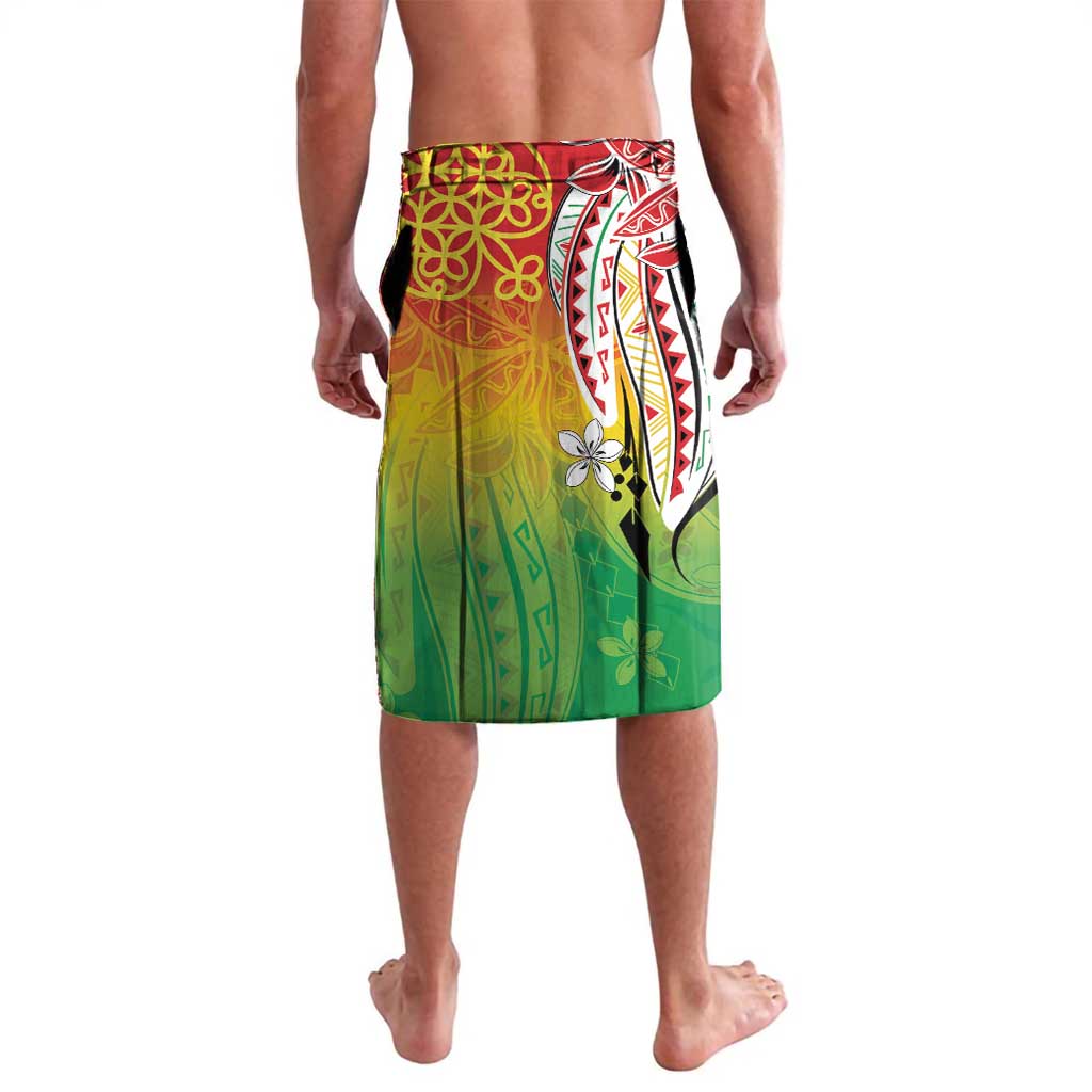 Vanuatu 45th Anniversary Lavalava Polynesian with Sand Drawing Pattern