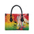 Vanuatu 45th Anniversary Leather Bag Polynesian with Sand Drawing Pattern - Polynesian Pride