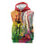 Vanuatu 45th Anniversary Sleeveless Hoodie Polynesian with Sand Drawing Pattern - Polynesian Pride
