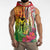 Vanuatu 45th Anniversary Sleeveless Zip Hoodie Polynesian with Sand Drawing Pattern - Polynesian Pride