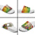Vanuatu 45th Anniversary Slide Sandals Polynesian with Sand Drawing Pattern - Polynesian Pride
