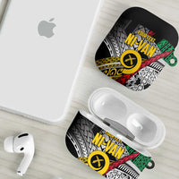 Vanuatu Proud to be Ni-van Personalised AirPods Case with Mutis En Atan Patterns - Polynesian Pride