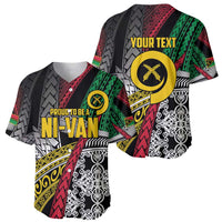 Vanuatu Proud to be Ni-van Personalised Baseball Jersey with Mutis En Atan Patterns