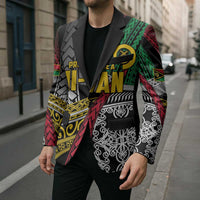 Vanuatu Proud to be Ni-van Personalised Blazer with Mutis En Atan Patterns - Polynesian Pride