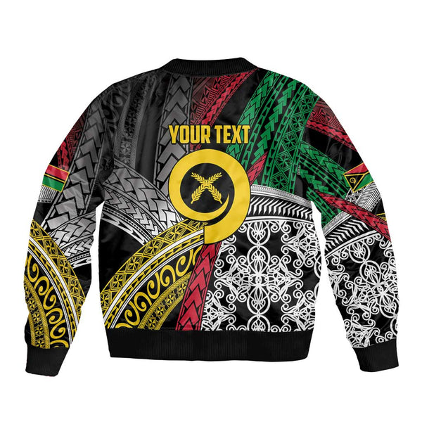Vanuatu Proud to be Ni-van Personalised Bomber Jacket with Mutis En ...