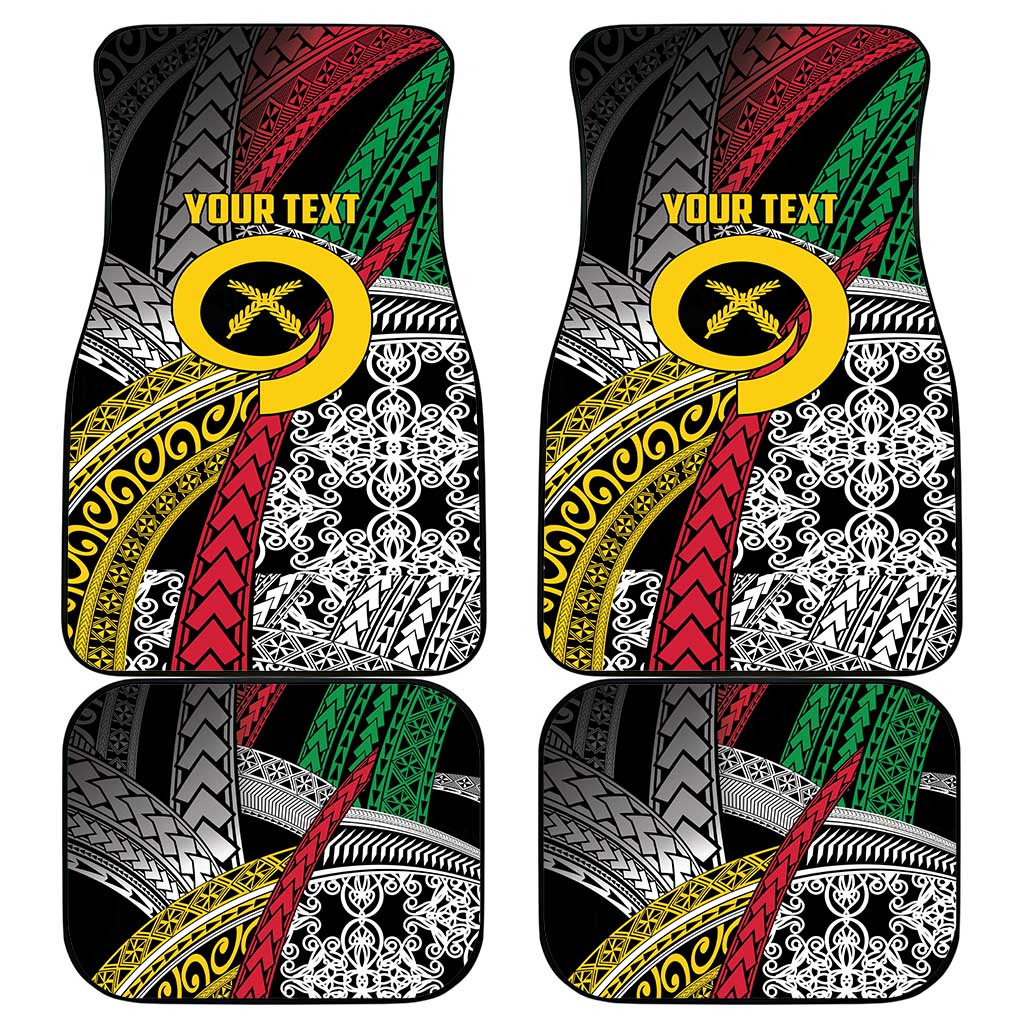 Vanuatu Proud to be Ni-van Personalised Car Mats with Mutis En Atan Patterns