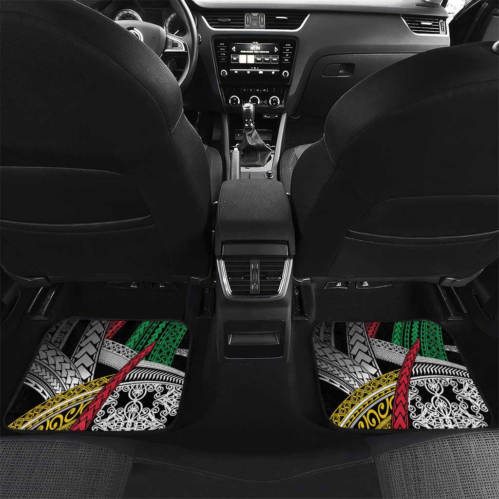 Vanuatu Proud to be Ni-van Personalised Car Mats with Mutis En Atan Patterns