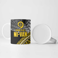 Vanuatu Proud to be Ni-van Personalised Ceramic Mug with Mutis En Atan Patterns - Polynesian Pride
