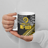 Vanuatu Proud to be Ni-van Personalised Ceramic Mug with Mutis En Atan Patterns - Polynesian Pride