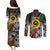 Vanuatu Proud to be Ni-van Personalised Couples Matching Puletasi and Long Sleeve Button Shirt with Mutis En Atan Patterns