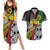 Vanuatu Proud to be Ni-van Personalised Couples Matching Summer Maxi Dress and Hawaiian Shirt with Mutis En Atan Patterns