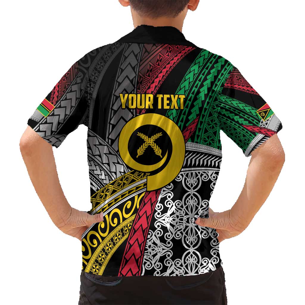 Vanuatu Proud to be Ni-van Personalised Family Matching Off Shoulder Maxi Dress and Hawaiian Shirt with Mutis En Atan Patterns