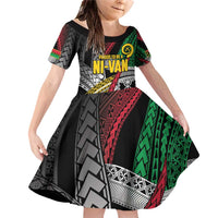 Vanuatu Proud to be Ni-van Personalised Family Matching Off Shoulder Short Dress and Hawaiian Shirt with Mutis En Atan Patterns