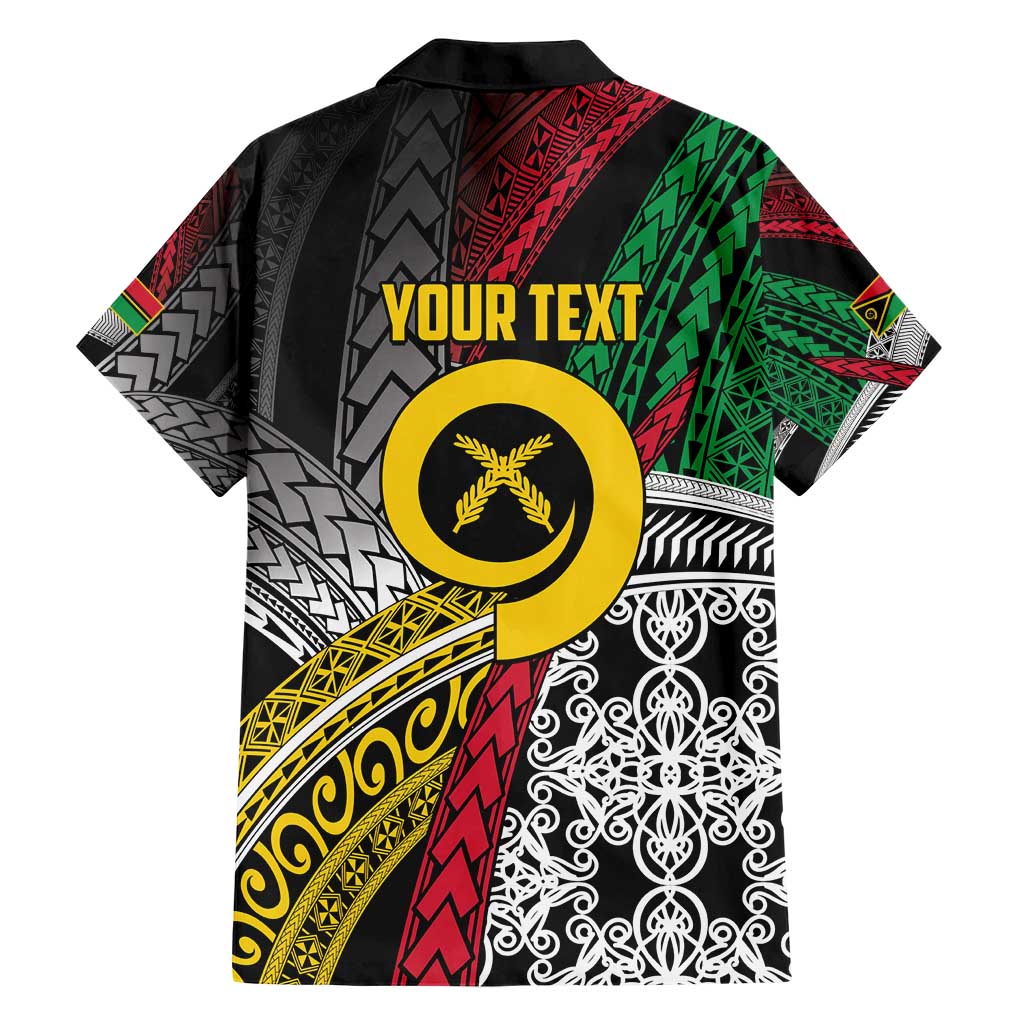 Vanuatu Proud to be Ni-van Personalised Family Matching Short Sleeve Bodycon Dress and Hawaiian Shirt with Mutis En Atan Patterns
