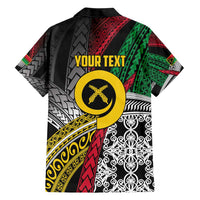 Vanuatu Proud to be Ni-van Personalised Family Matching Short Sleeve Bodycon Dress and Hawaiian Shirt with Mutis En Atan Patterns