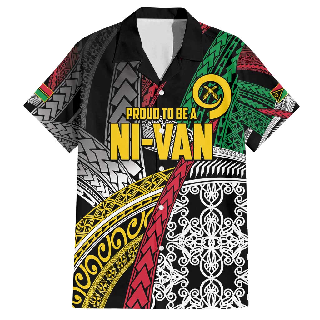 Vanuatu Proud to be Ni-van Personalised Family Matching Summer Maxi Dress and Hawaiian Shirt with Mutis En Atan Patterns