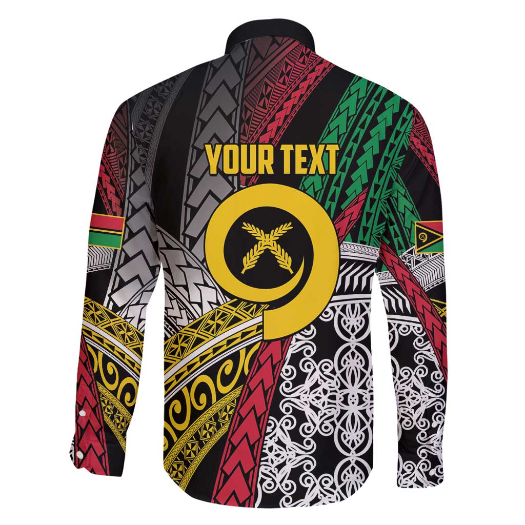 Vanuatu Proud to be Ni-van Personalised Family Matching Tank Maxi Dress and Hawaiian Shirt with Mutis En Atan Patterns