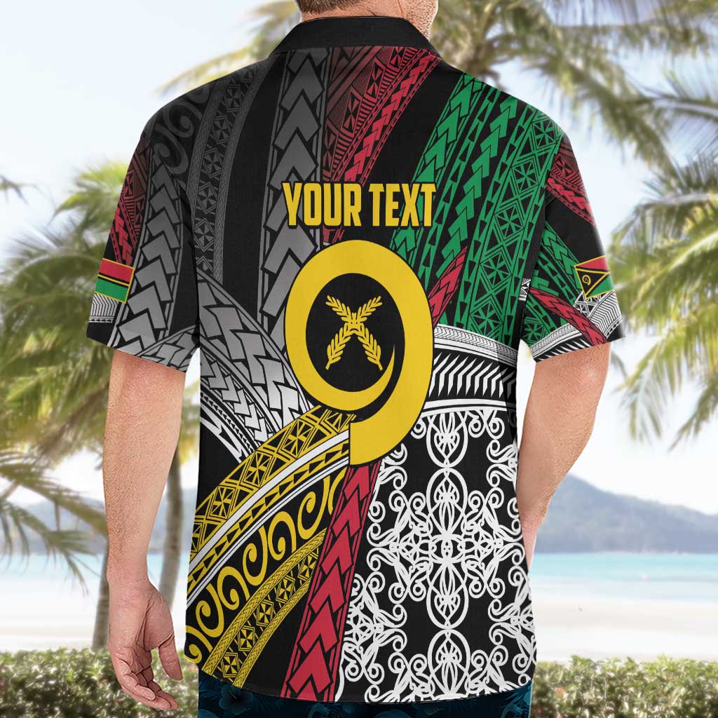 Vanuatu Proud to be Ni-van Personalised Hawaiian Shirt with Mutis En Atan Patterns