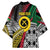 Vanuatu Proud to be Ni-van Personalised Kimono with Mutis En Atan Patterns - Polynesian Pride