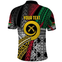 Vanuatu Proud to be Ni-van Personalised Polo Shirt with Mutis En Atan Patterns