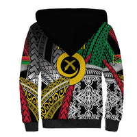Vanuatu Proud to be Ni-van Personalised Sherpa Hoodie with Mutis En Atan Patterns