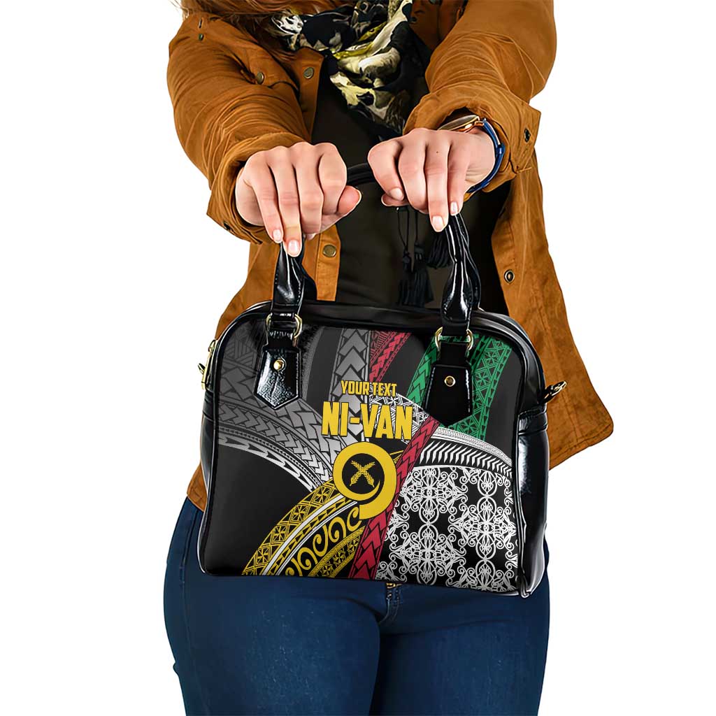 Vanuatu Proud to be Ni-van Personalised Shoulder Handbag with Mutis En Atan Patterns