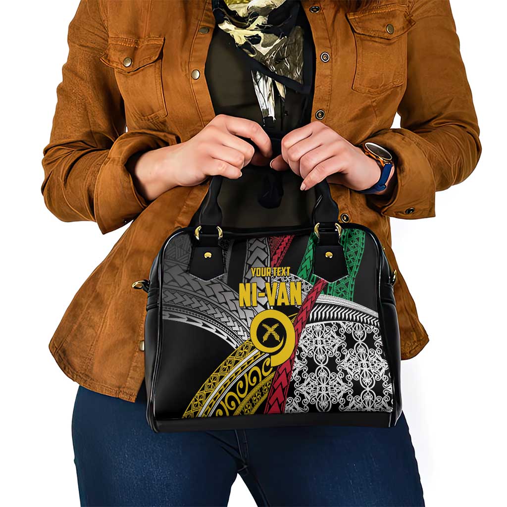 Vanuatu Proud to be Ni-van Personalised Shoulder Handbag with Mutis En Atan Patterns